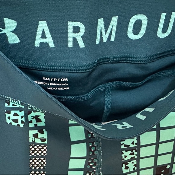 162 Under Armour| NWOT Teal Black High Waisted Moisture-Wicking Legging (Size S) - Picture 6 of 12